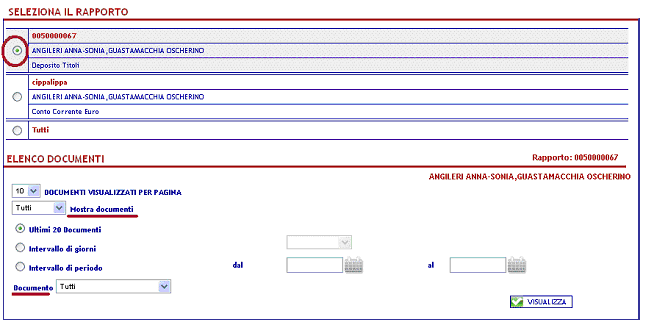 9.2 Comunicazioni 9.2.1 Inbox E la funzione che permette di accedere alla pagina dei messaggi che sono stati inviati da parte della banca all utente.