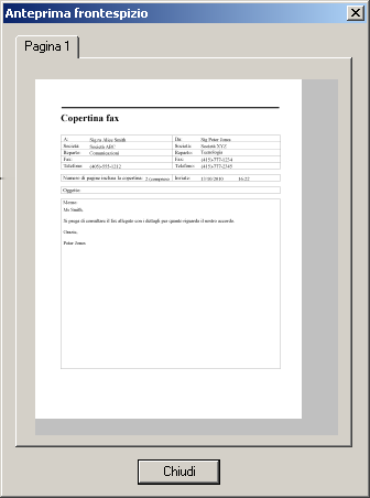 Uso di Desktop Messaging per Lotus Notes Fare clic su Anteprima per visualizzare lo stato corrente del frontespizio.