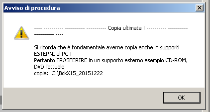 l esecuzione della copia potrebbe richiedere