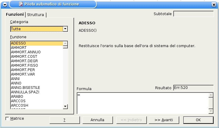 Foglio di calcolo con OpenOffice Calc III 1. Scrittura di formule con Autocomposizione Funzione 2. Tabelle Pivot per l'analisi dei dati 1.