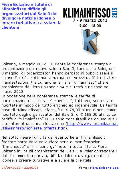Data: maggio 2013 http://www.expofairs.com/fmpro?-db=news.fp5&-lay=g&- format=news_moreinfo_ita.