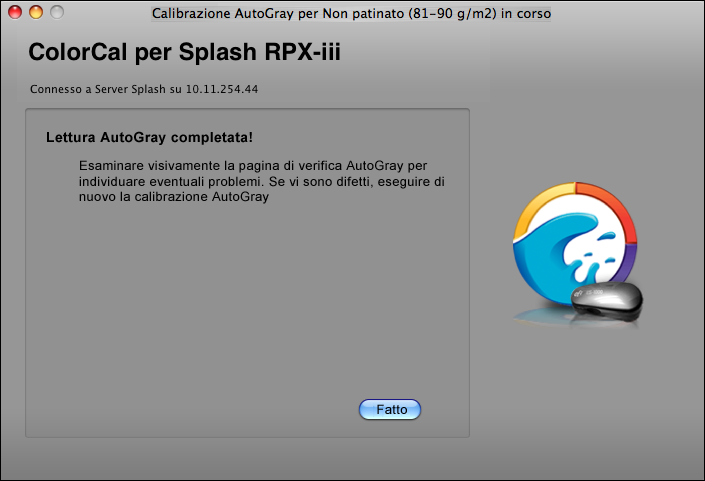 CALIBRAZIONE 30 Per rimuovere la calibrazione AutoGray corrente e ripristinare i valori predefiniti per AutoGray, selezionare l opzione Elimina AutoGray dal menu Calibrazione e selezionare la