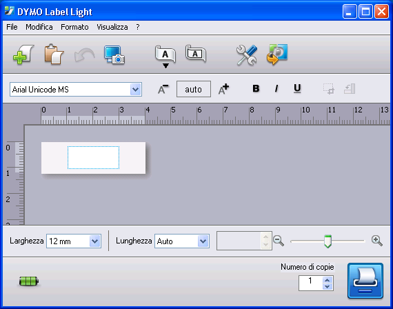 Informazioni sul software integrato Il software integrato risiede nell'etichettatrice Non è necessario installare software o driver per utilizzare l'etichettatrice con il computer La figura che segue