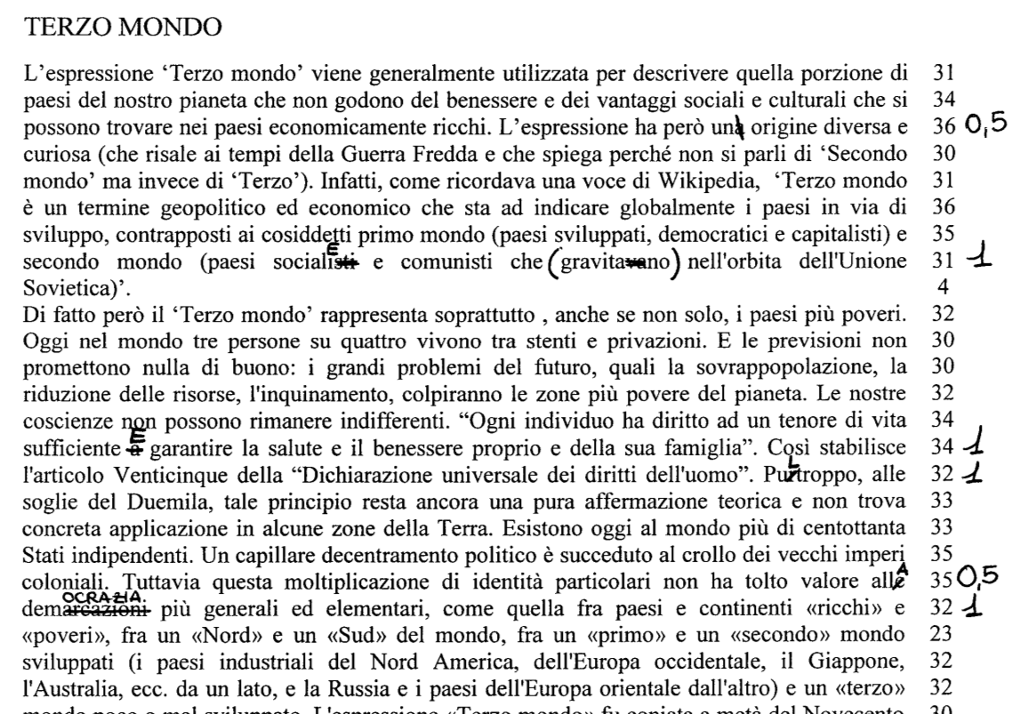 16-19A Prova di lettura di brano 1481 sillabe Contenuto: Attualità storico-sociale