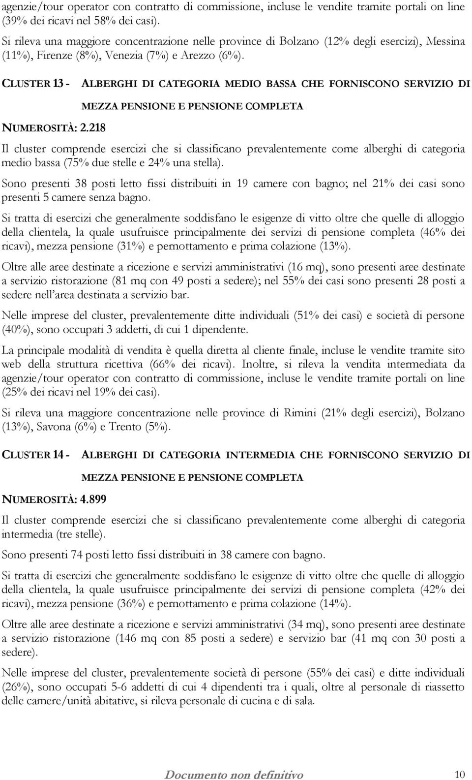 Sono presenti 38 posti letto fissi distribuiti in 19 camere con bagno; nel 21% dei casi sono presenti 5 camere senza bagno.