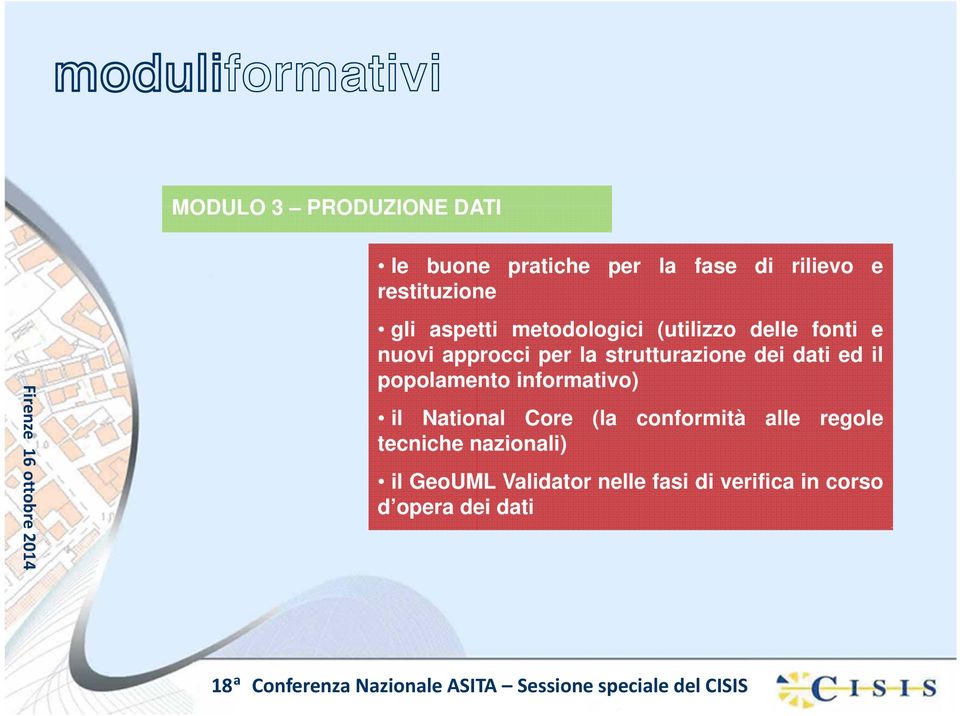 strutturzione dei dti ed il popolmento informtivo) il Ntionl Core (l conformità