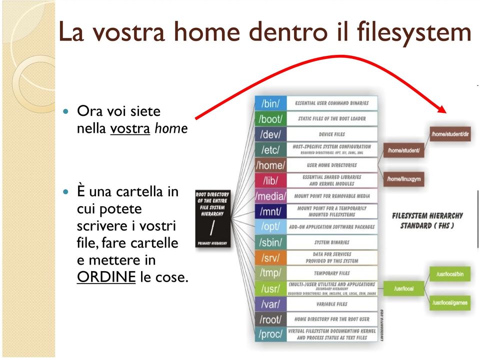 cartella in cui potete scrivere i vostri