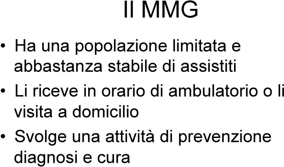 orario di ambulatorio o li visita a