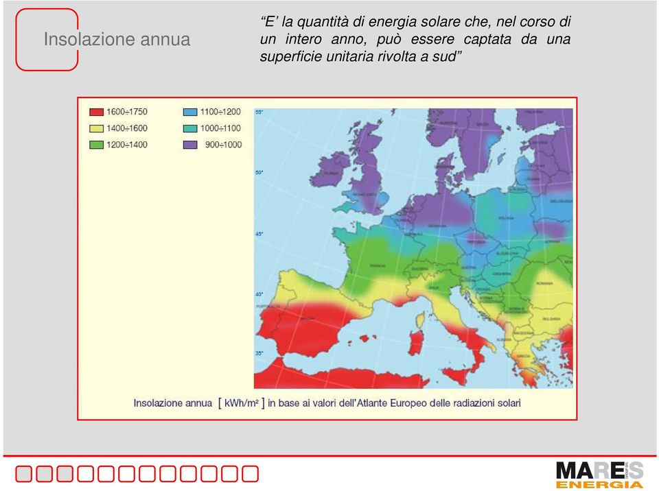 intero anno, può essere captata da