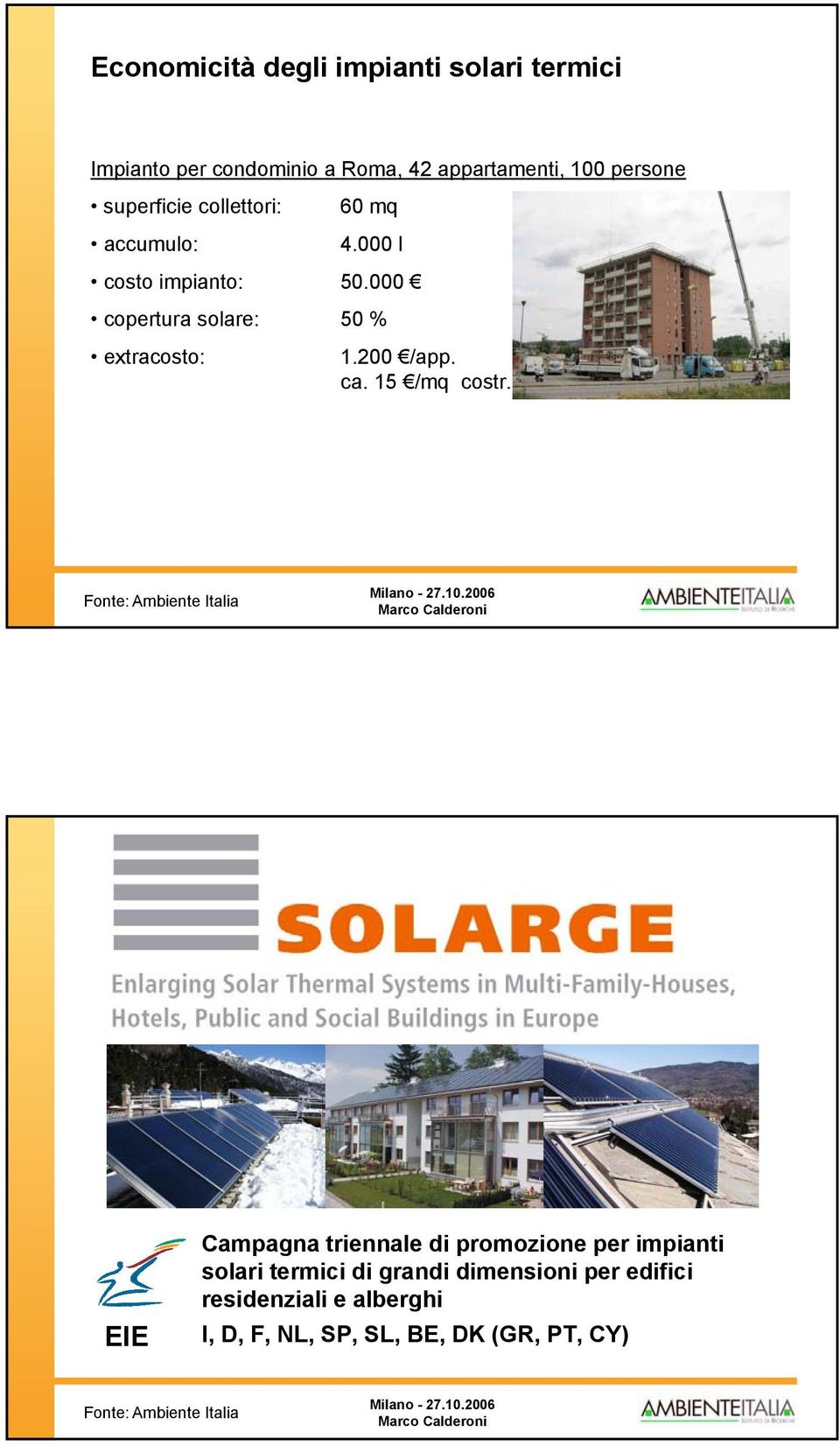 000 copertura solare: 50 % extracosto: 1.200 /app. ca. 15 /mq costr.