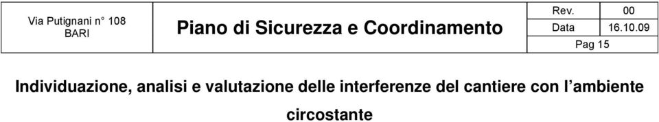 delle interferenze del