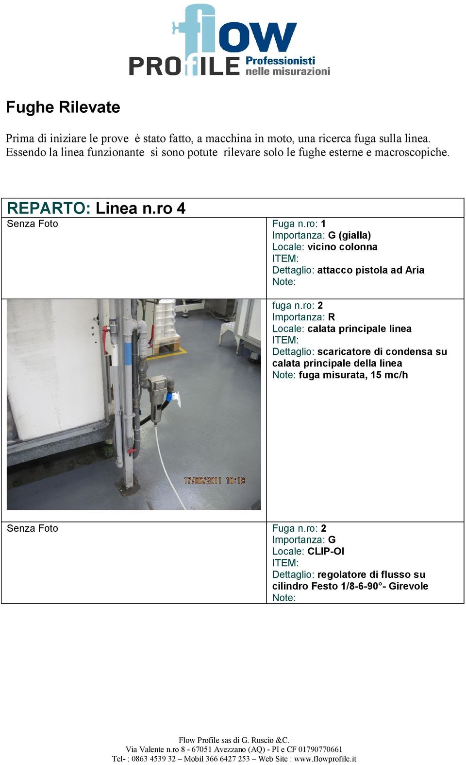 ro: 1 Importanza: G (gialla) Locale: vicino colonna ITEM: Dettaglio: attacco pistola ad Aria Note: fuga n.