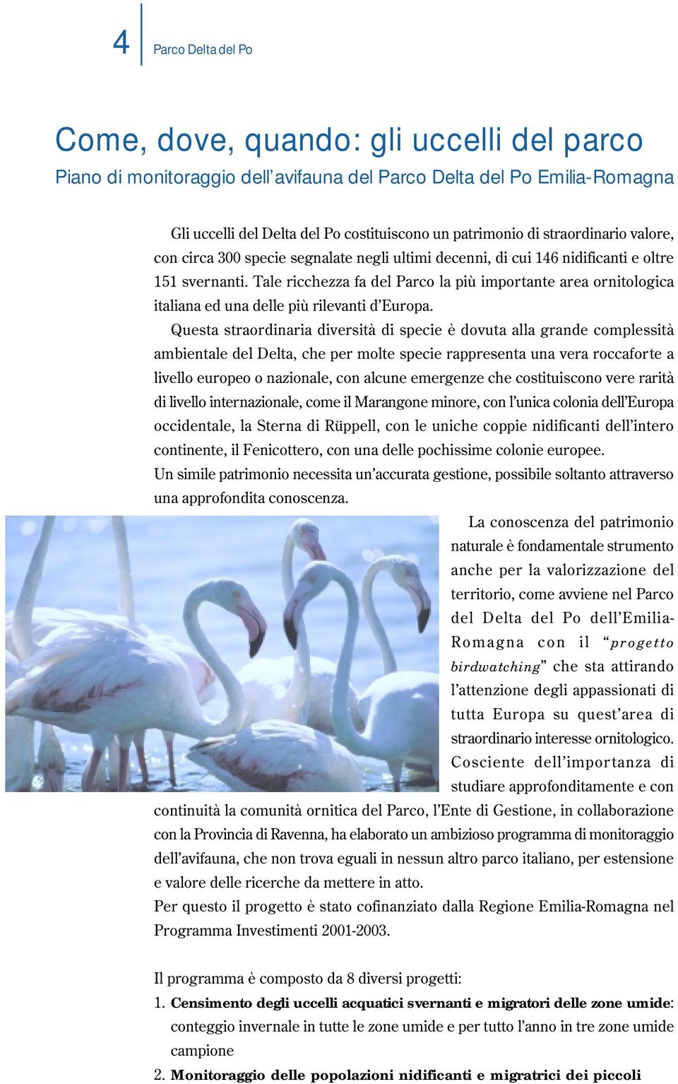 Questa straordinaria diversità di specie è dovuta alla grande complessità ambientale del Delta, che per molte specie rappresenta una vera roccaforte a livello europeo o nazionale, con alcune