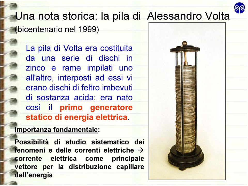 era nato così il primo generatore statico di energia elettrica.