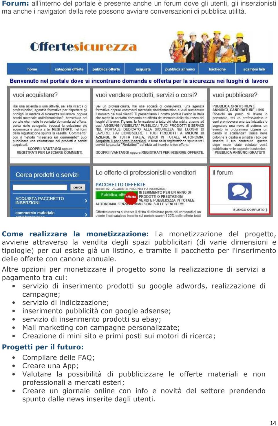 pacchetto per l'inserimento delle offerte con canone annuale.