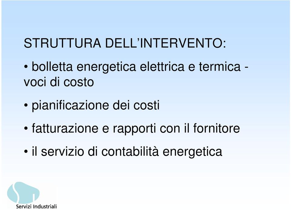 pianificazione dei costi fatturazione e