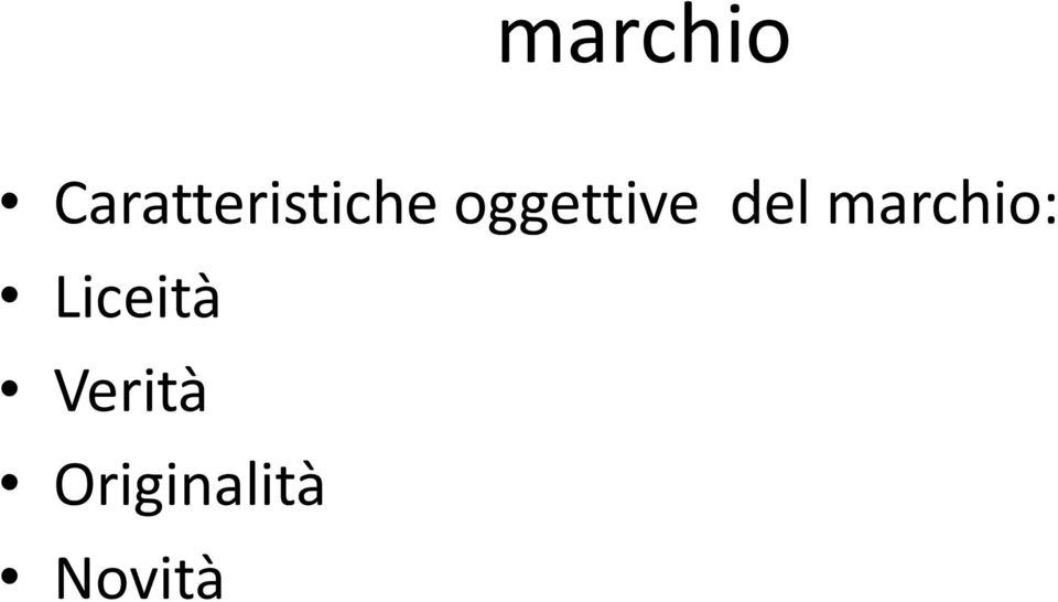 oggettive del :