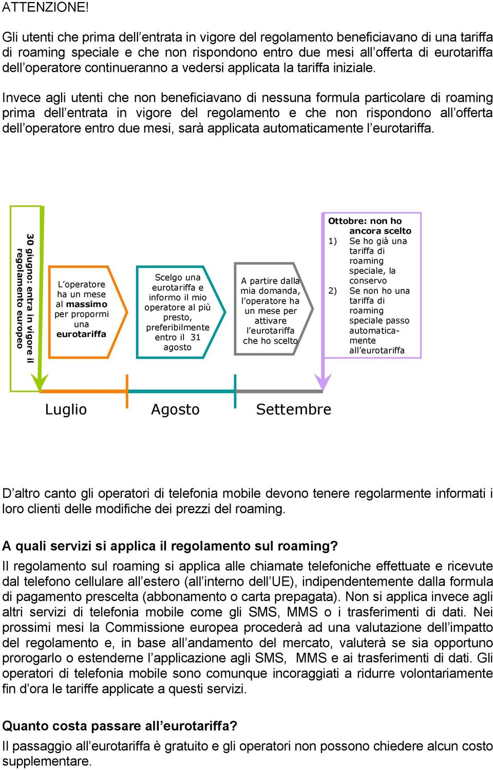 continueranno a vedersi applicata la tariffa iniziale.