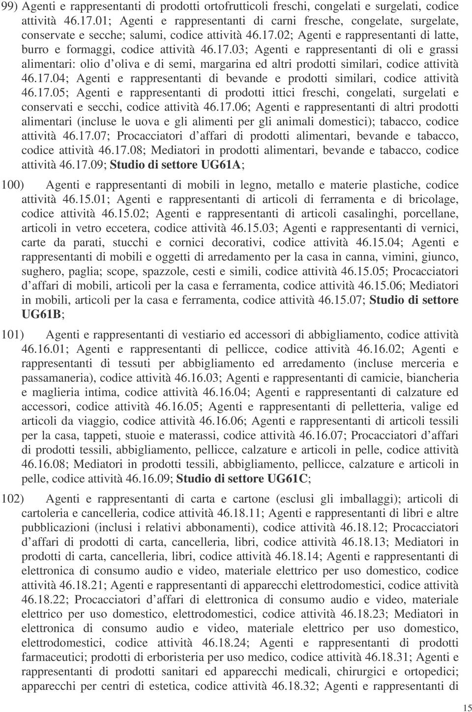 02; Agenti e rappresentanti di latte, burro e formaggi, codice attività 46.17.