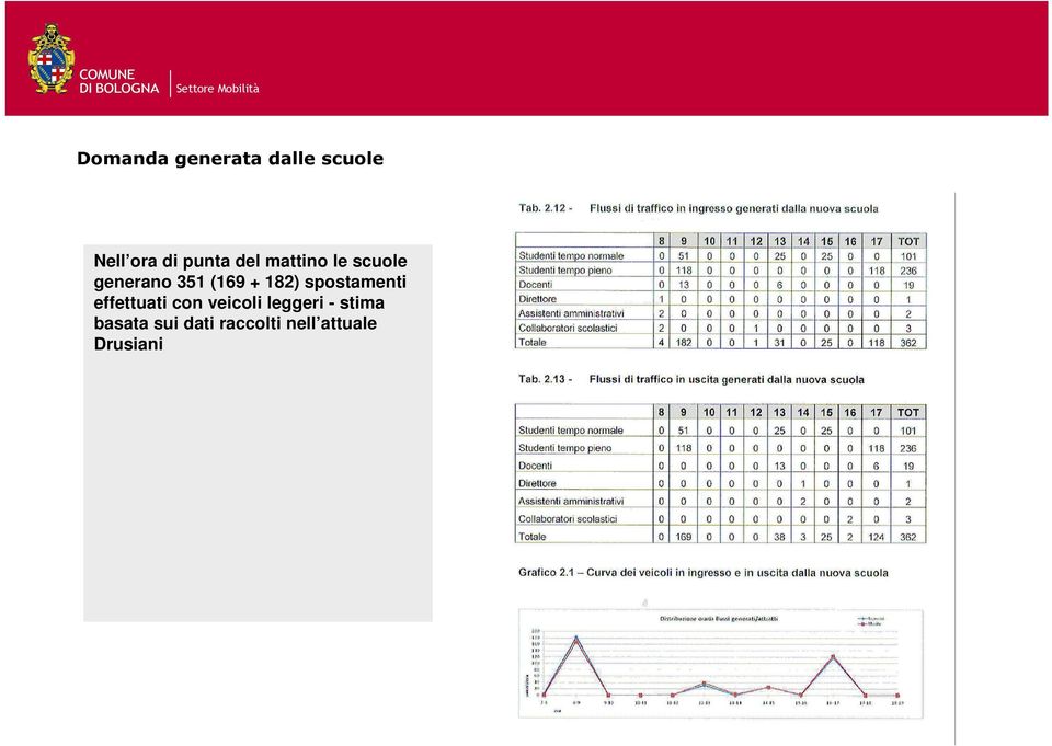 spostamenti effettuati con veicoli leggeri -