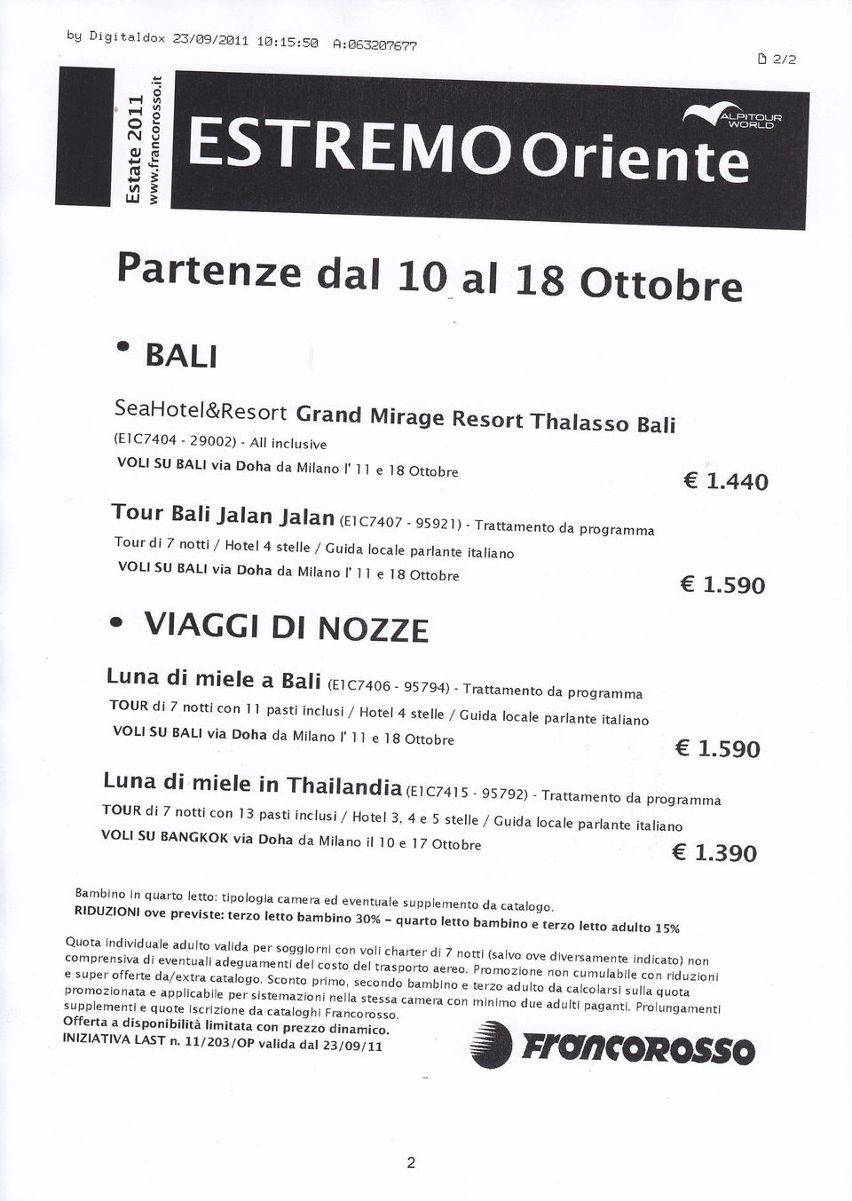 44a Tour Bali Jalan Jalan Gtc74o7-9s92r) - Trattamento da prosramma Tourdi 7 notti/ Hotel4 stelle / cuida locale parlante italiano VOLI SU BALI via Doha da Milano I, I.