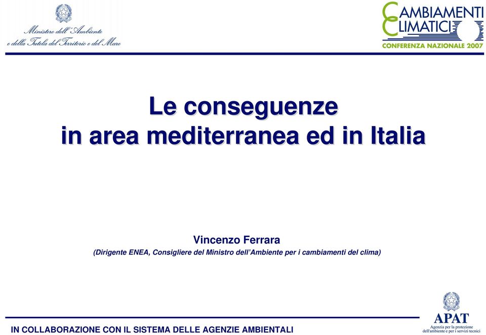 Ministro dell Ambiente per i cambiamenti del clima)