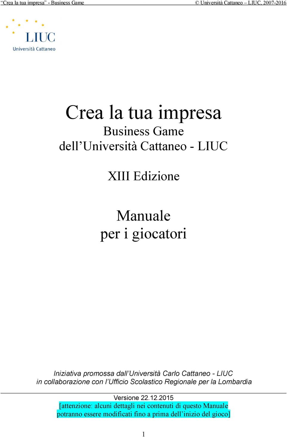 Ufficio Scolastico Regionale per la Lombardia Versione 22.12.