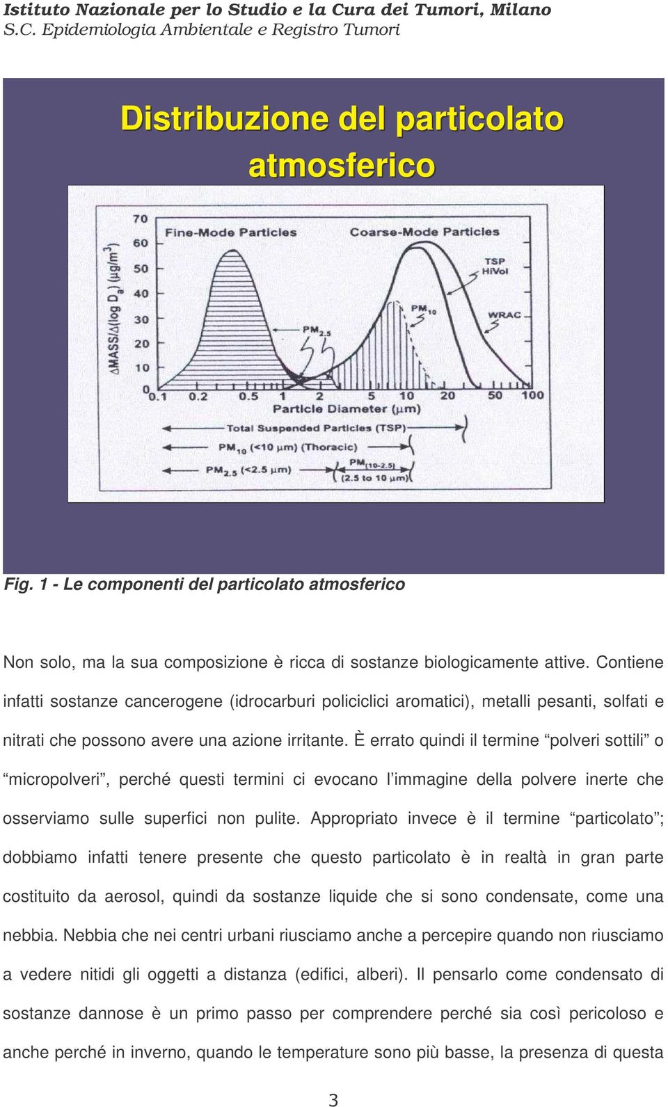 È errato quindi il termine polveri sottili o micropolveri, perché questi termini ci evocano l immagine della polvere inerte che osserviamo sulle superfici non pulite.