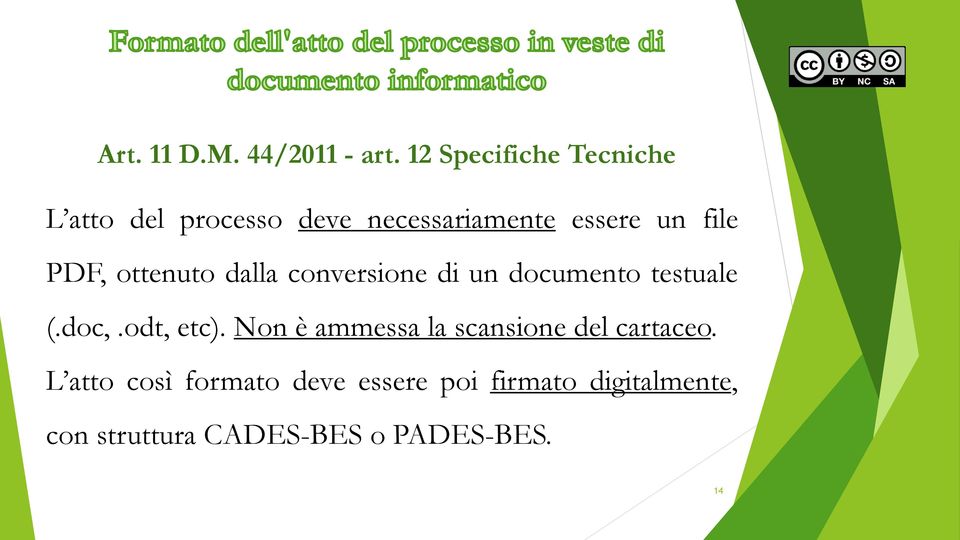 PDF, ottenuto dalla conversione di un documento testuale (.doc,.odt, etc).