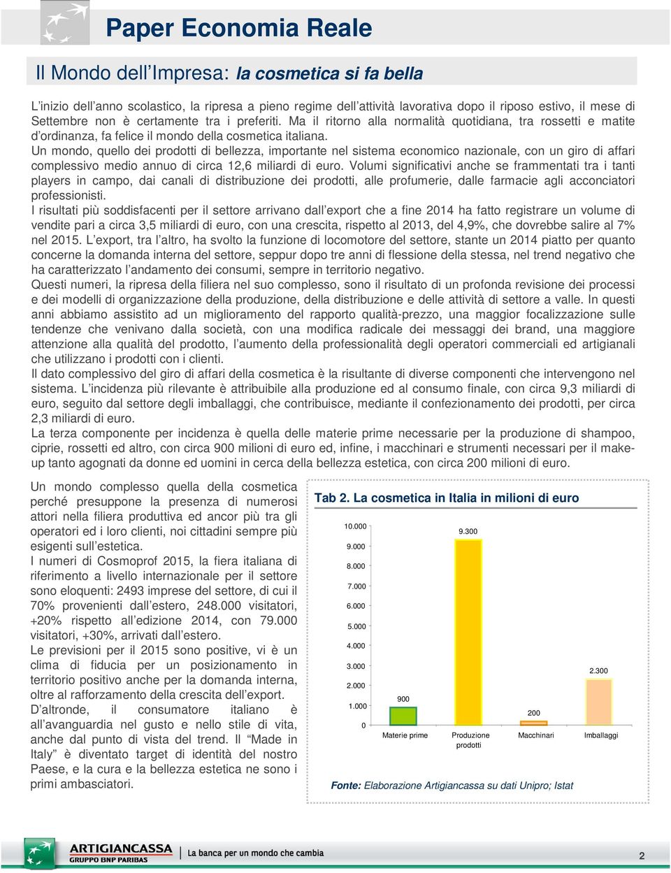 Un mondo, quello dei prodotti di bellezza, importante nel sistema economico nazionale, con un giro di affari complessivo medio annuo di circa 12,6 miliardi di euro.