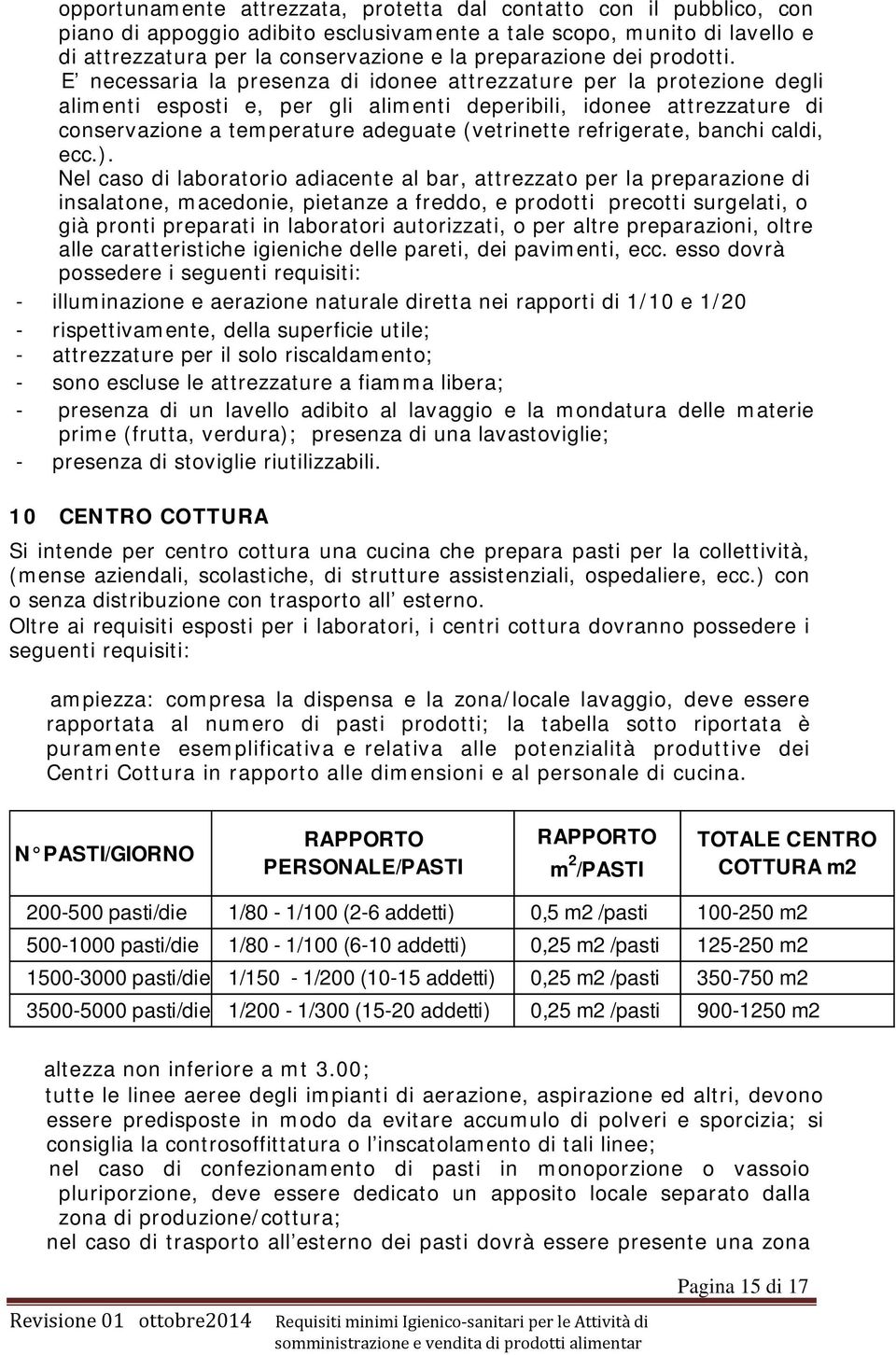 E necessaria la presenza di idonee attrezzature per la protezione degli alimenti esposti e, per gli alimenti deperibili, idonee attrezzature di conservazione a temperature adeguate (vetrinette