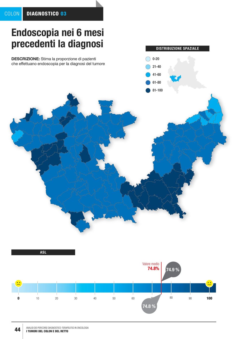 per la diagnosi del tumore 0-20 DISTRIBUZIONE SPAZIALE 21-40 41-60