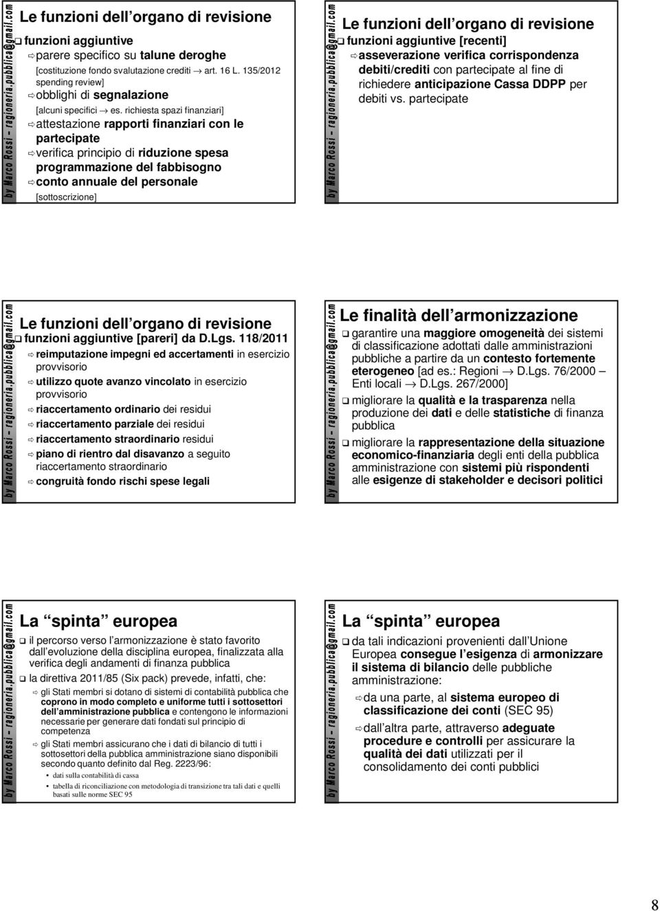 richiesta spazi finanziari] attestazione rapporti finanziari con le partecipate verifica principio di riduzione spesa programmazione del fabbisogno conto annuale del personale [sottoscrizione] Le