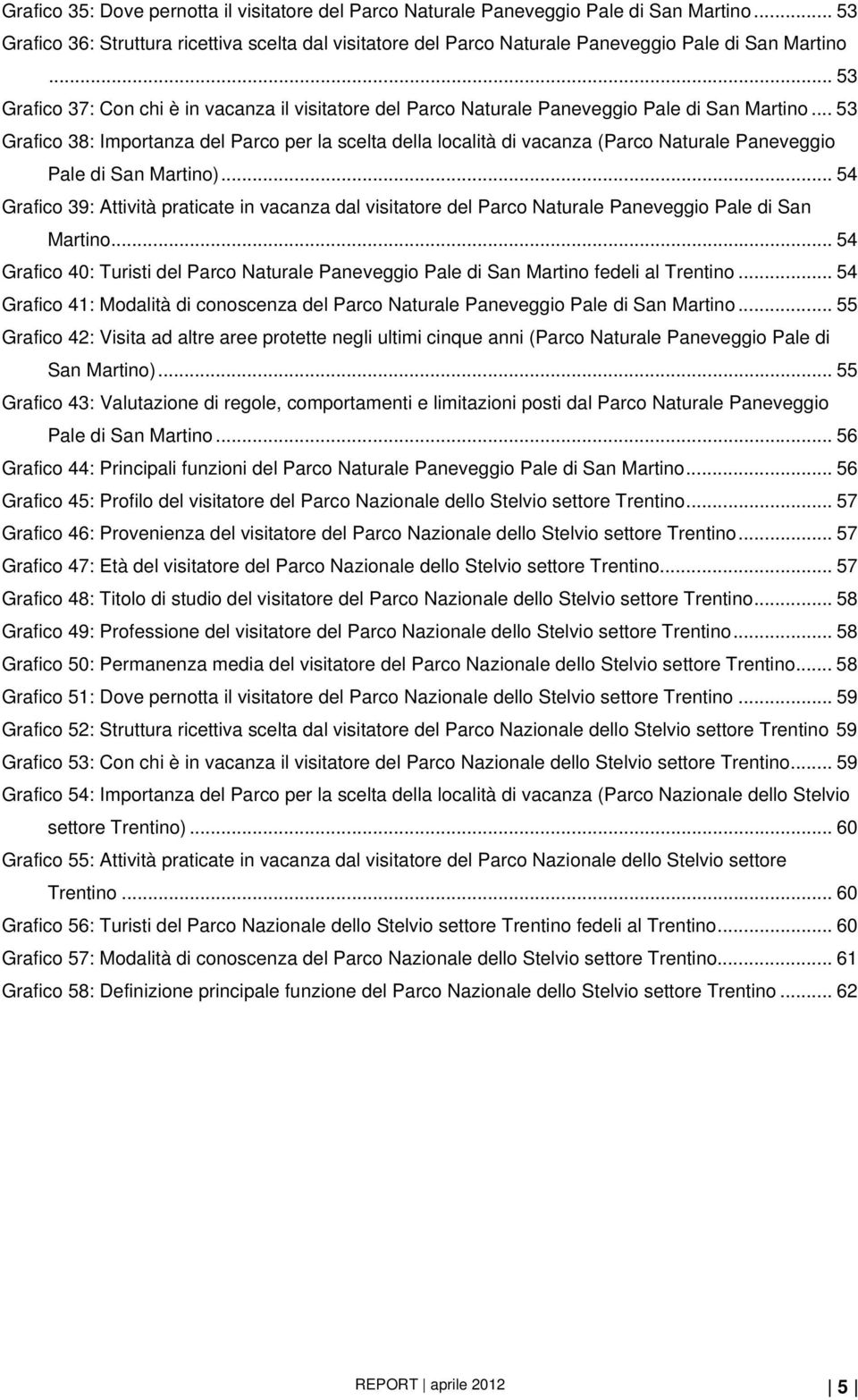 .. 53 Grafico 38: Importanza del Parco per la scelta della località di vacanza (Parco Naturale Paneveggio Pale di San Martino).