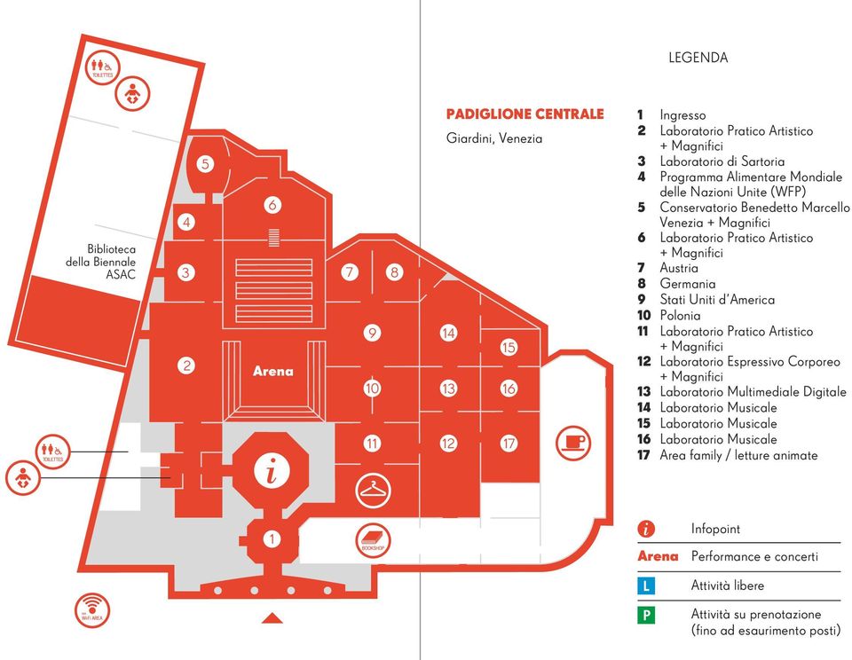 Austria 8 Germania 9 Stati Uniti d America 10 Polonia 11 Laboratorio Pratico Artistico + Magnifici 12 Laboratorio Espressivo Corporeo + Magnifici 13 Laboratorio Multimediale Digitale 14