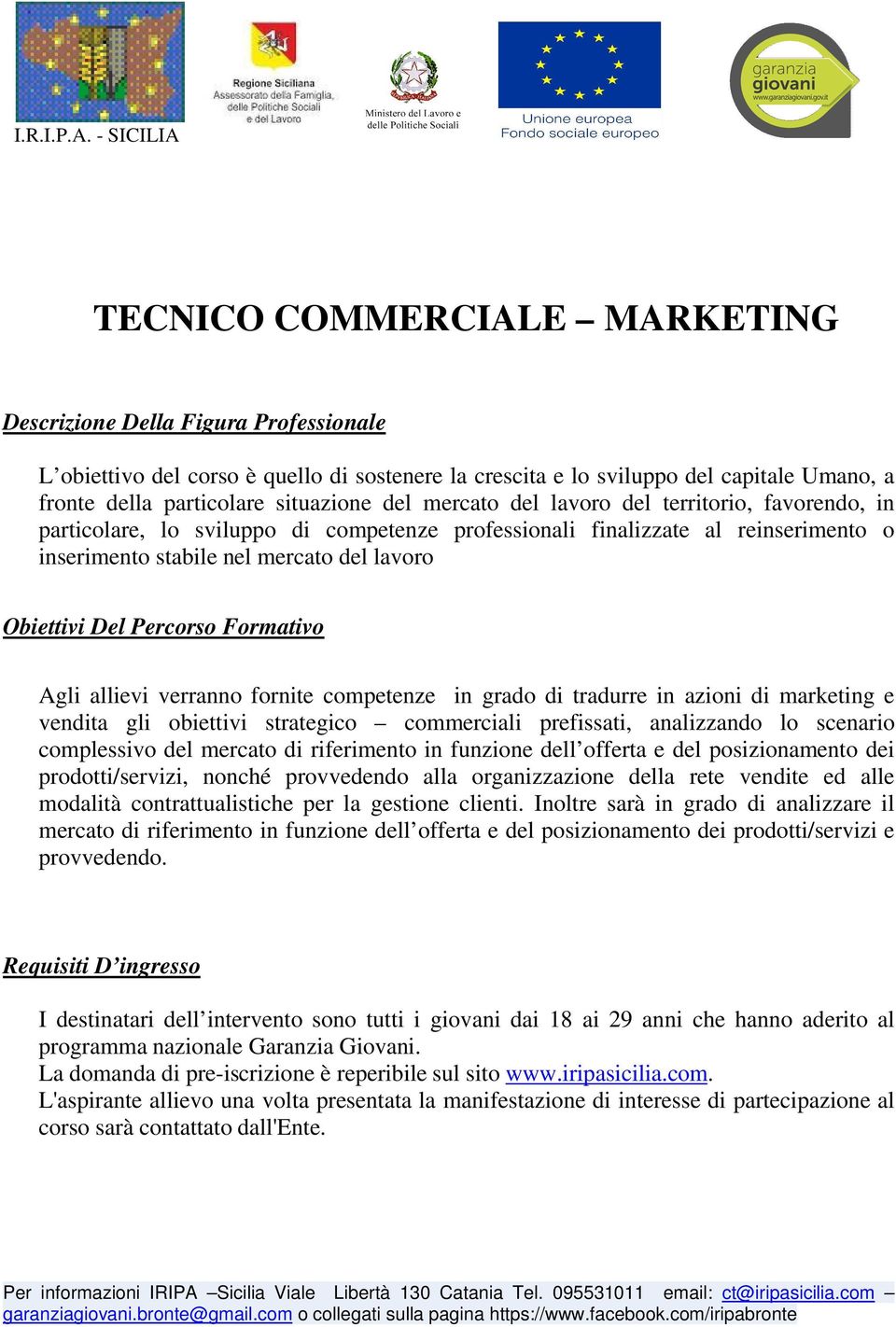 tradurre in azioni di marketing e vendita gli obiettivi strategico commerciali prefissati, analizzando lo scenario complessivo del mercato di riferimento in funzione dell offerta e del posizionamento