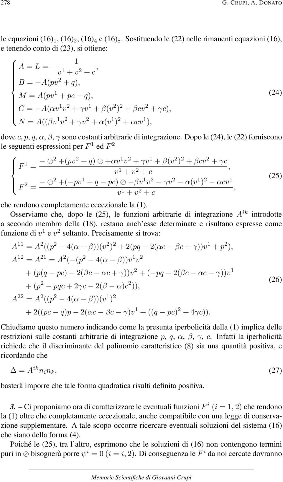 αcv ), dove c, p, q, α, β, γ sono costant arbtrare d ntegrazone.