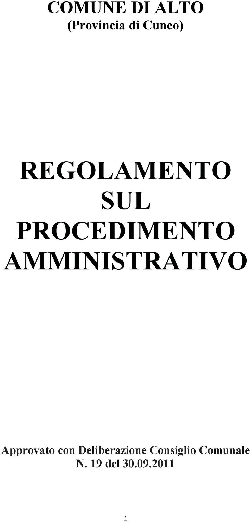 AMMINISTRATIVO Approvato con