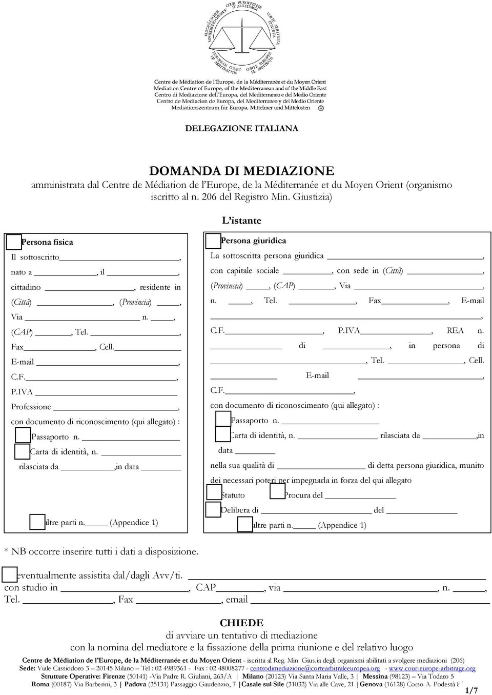 IVA _ Professione, con documento di riconoscimento (qui allegato) : Passaporto n. Carta di identità, n. rilasciata da,in data altre parti n.