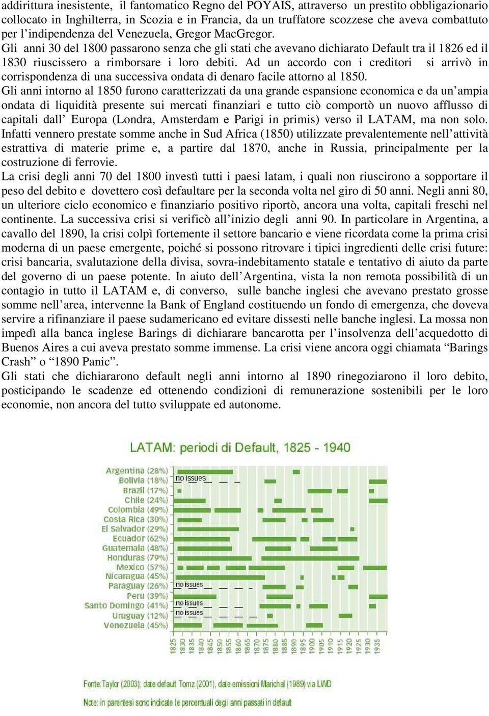 Ad un accordo con i creditori si arrivò in corrispondenza di una successiva ondata di denaro facile attorno al 1850.