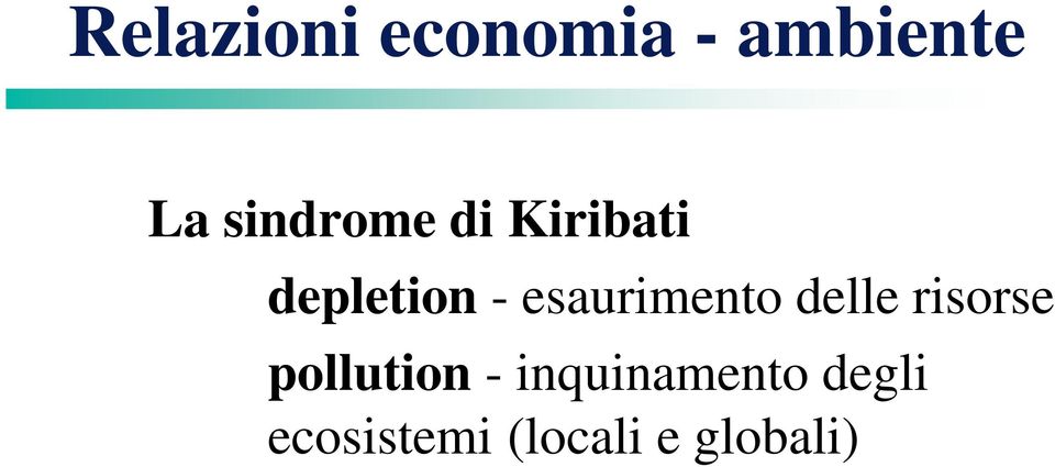 esaurimento delle risorse pollution -