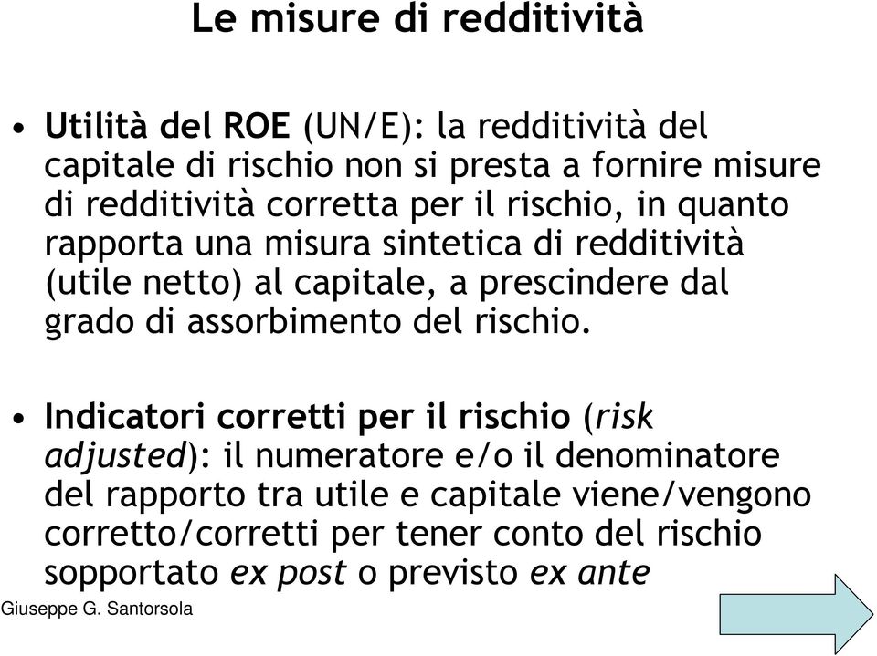 assorbimento del rischio.