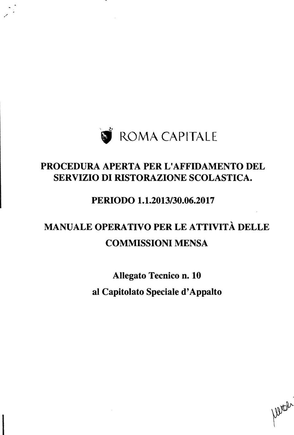 2017... MANUALE OPERATIVO PER LE ATTIVITA DELLE COMMISSIONI