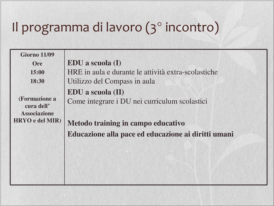 extra-scolastiche Utilizzo del Compass in aula EDU a scuola (II) Come integrare i DU nei