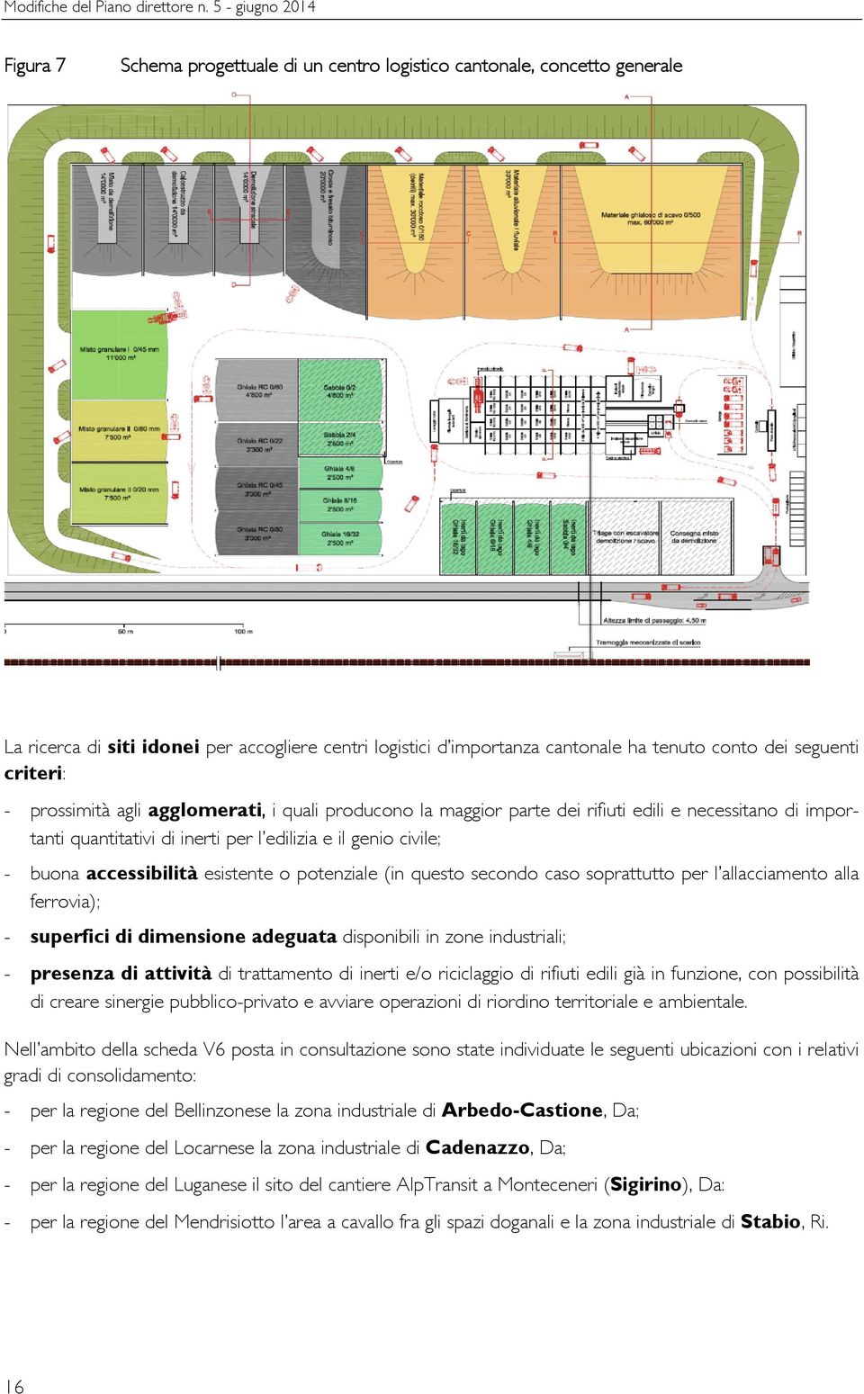 seguenti criteri: - prossimità agli agglomerati, i quali producono la maggior parte dei rifiuti edili e necessitano di importanti quantitativi di inerti per l edilizia e il genio civile; - buona