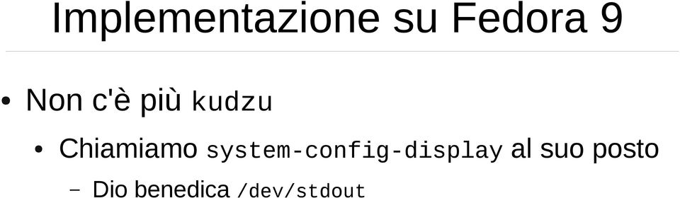 system-config-display al suo