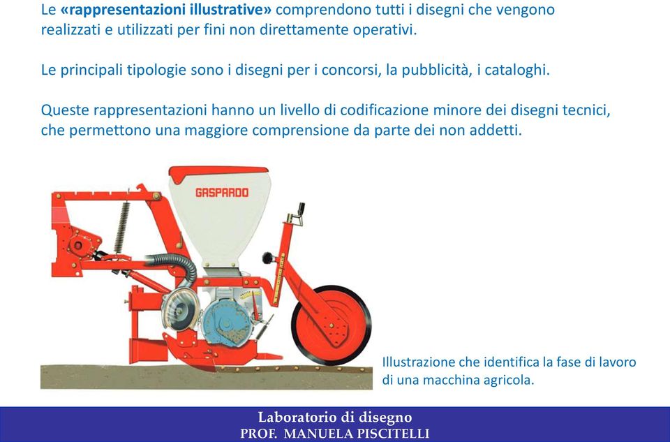 Queste rappresentazioni hanno un livello di codificazione minore dei disegni tecnici, che permettono una