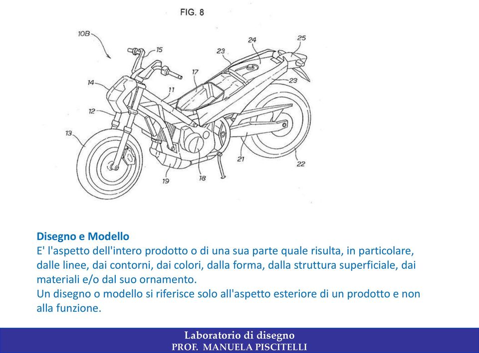 struttura superficiale, dai materiali e/o dal suo ornamento.