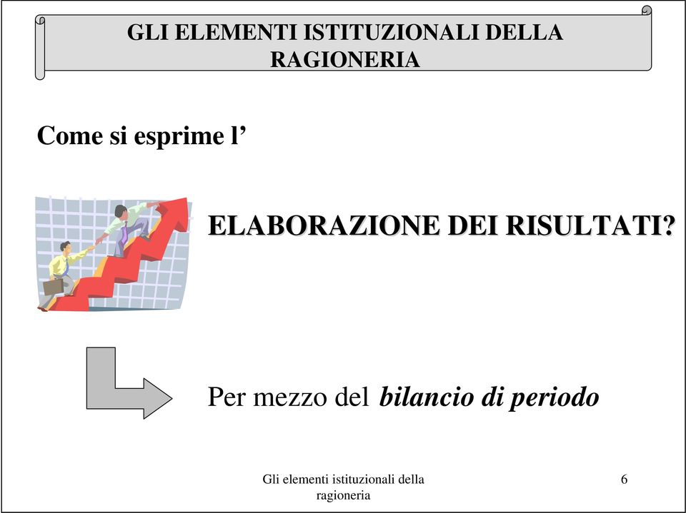 esprime l ELABORAZIONE DEI