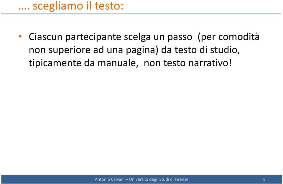 testo di studio, tipicamente da manuale, non testo